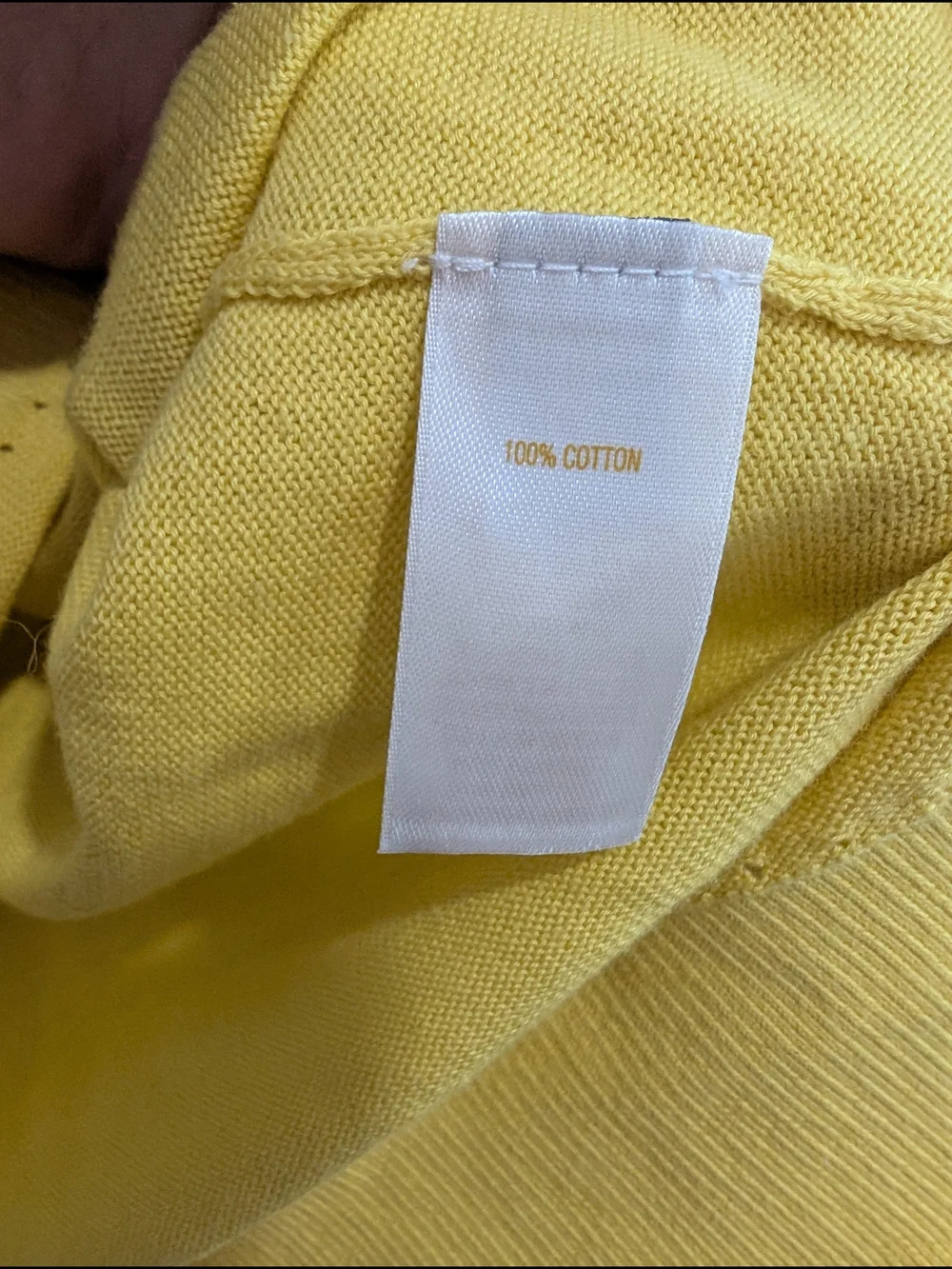 Kate Spade Kati Cardigan Scoop-Neck Yellow 100% Cotton Beading Size Medium
